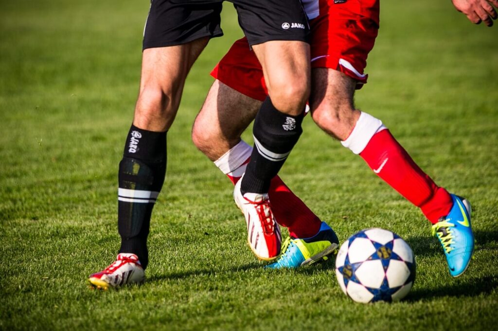 dribbla med fotboll