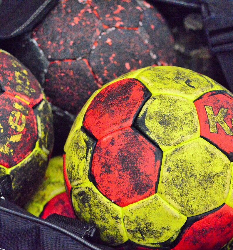 gula röda bollar till handboll