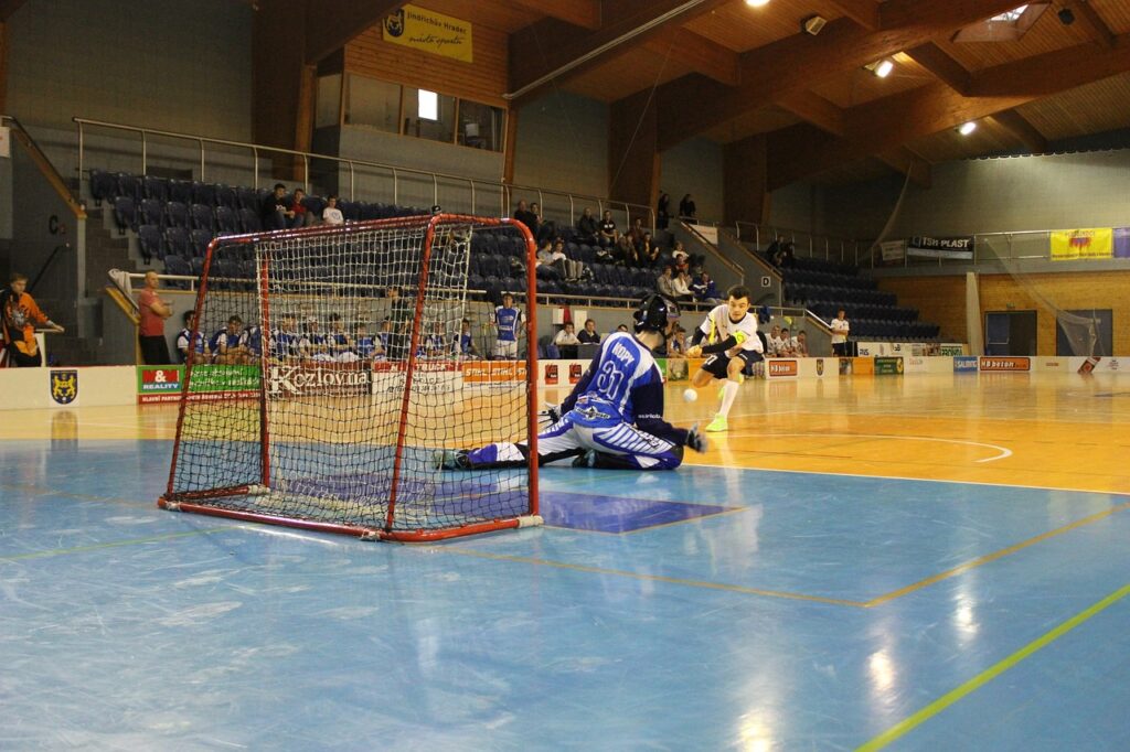 Innebandy match med innebandy