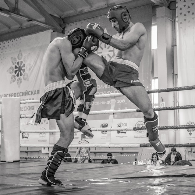 Muay Thai två fighters muay thai